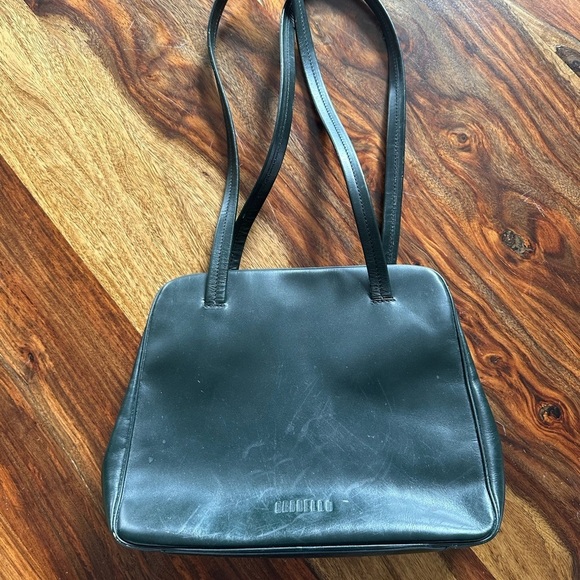 Granello by PRADA Leather Shoulder Bag Made in Italy green - Picture 1 of 13